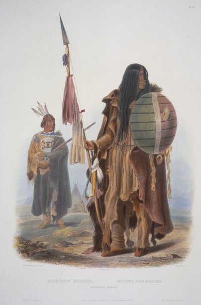 Assiniboin Indians by Karl Bodmer